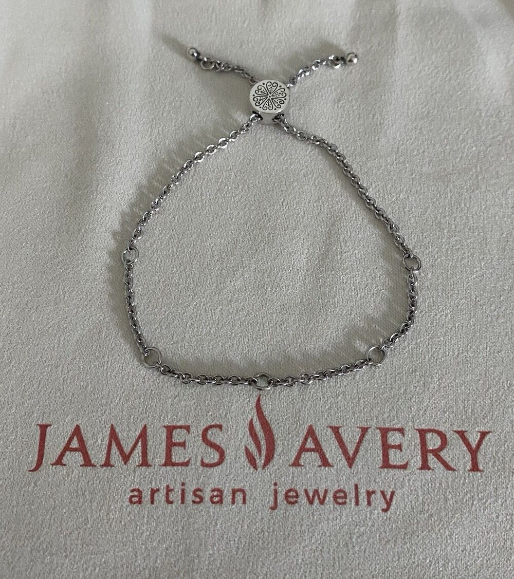 James Avery Retired Slider Charm Bracelet